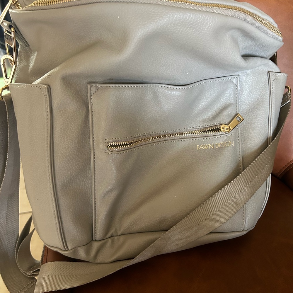 Fawn Design Taupe Crossbody Bag